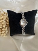 Resim Metal Gümüş renk saat 