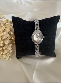 Resim Metal Gümüş renk saat 