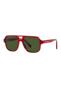 Resim Dolce Gabbana Dx 4003 340971 50 Çocuk Kırmızı Kare Güneş Gözlüğü 