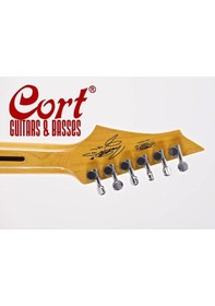 Resim Cort Garage1 Bks Elektro Gitar Kılıflı Siyah Satin Scorpu Pick 