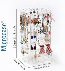 Resim Microcase 360 Derece Döner Başlıklı Takı Aksesuar Organizer Standı AL5459 (Siyah) 
