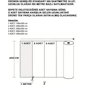 Resim Sayın Tekstil Parke Desenli Taban Muşambası Çizgili - Koyu Kahve - 200 cm 