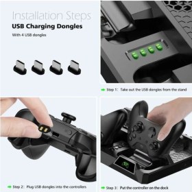 Resim Beboncool Xbox One Stand Fanlı Şarj Göstergeli Dock Xbox One x S 