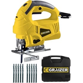 Resim Graizer Alman 3200 W Sjs Metal Şanzuman 6 Kademe Devirli Lazerli Otomatik Dekupaj Testere + 10 Uç 