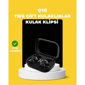 Resim Techno Stock Tws Q10 Kablosuz Kulaklık – Şarj Kutulu, Yüksek Ses Kalitesi, Bluetooth 5.4 