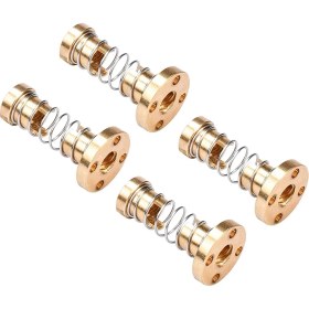 Resim Shuai Yan T8 Anti Boşluk Yaylı Somun Aralığı 2mm Kurşun 8mm Eliminasyon Uzay Somunu 8mm Acme Dişli Çubuk Kurşun Vidalar Dıy 