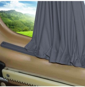 Resim Pandami Citroen Berlingo 2.nesil 2008-2018 Uyumlu Gri Raylı Oto Perde Takımı 