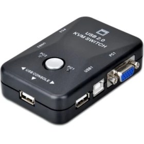 Resim Alfais 4509 2 Port USB To Kvm Switch Çoklu Pc Kasa Çoklayıcı 