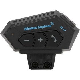 Resim BT12 Kask Kulaklık Bluetooth Motosiklet Kulaklık Interkom Motorsiklet Kulaklık - Lisinya 