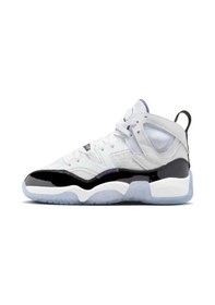 Resim Nike Jordan Jumpman Two Trey Leather Unisex Basketball Shoes Hakiki Deri Basketbol Ayakkabısı Beyaz Beyaz 