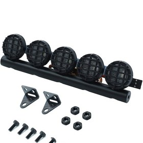 Resim Leezsing Trx-4 Ve Scx10 İçin 5 Ledli Siyah Alüminyum Rc Araç Aydınlatma Seti 5v-7.4v 
