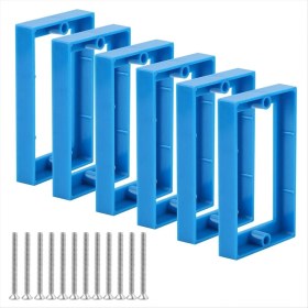 Resim Bueattuh 6 Adet 1/2 Inç Tek Çete Priz Çıkış Kutusu Genişleticileri Vidalar Elektrik Kutusu Için Elektrik Priz Genişletici (Yurt Dışından) 
