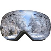 Resim Schulzz UV400 Korumalı Antisis Özellikli 3 Katmanlı Aynalı Snowboard Kaya Gümüş 