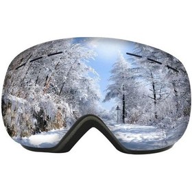 Resim Schulzz UV400 Korumalı Antisis Özellikli 3 Katmanlı Aynalı Snowboard Kaya Gümüş 