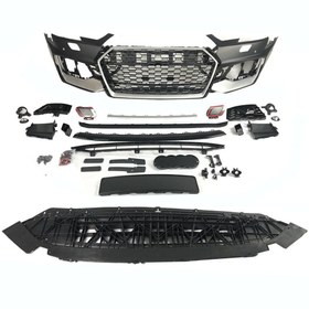 Resim Audi A4 2016-2019 Arası Uyumlu RS Ön Tampon Seti 