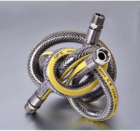 Resim Aiwa Ocak Fırın Doğalgaz Bağlantı Fleksi Extra Korumalı Hortum 2 Metre 