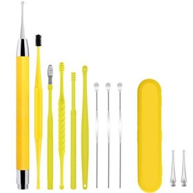 Resim Moveevo Işık Ve Saklama Kutusu Ile Kulak Kiri Temizleme Aletleri Taşınabilir Kulak Kaşığı Kulak Temizleme Seti Çocuklar 