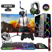 Resim Zeiron Star X50 i5-3470 16 GB 500 GB 120 GB RX550 23.8" Curved Masaüstü Oyuncu Bilgisayar 