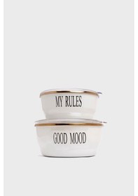 Resim Miss Betty Motto Series 2'li Saklama Kabı Fildişi 63455 Krem 