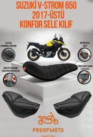 Resim PROOFMOTO Suzuki V-strom 650 (2017 - ÜSTÜ) Konfor Sele Kılıf 