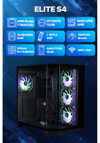 Resim Game Garaj Elite S4 R7-7800X3D 32 GB 1 TB SSD RTX5070 Free Dos Oyuncu OEM Paket 