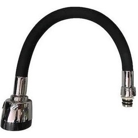 Resim Pembe Karınca 2 Fonksiyonlu Esnek Kıvrılabilir Silikon Kaplamalı Musluk Başlığı Siyah 