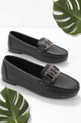 Resim Bambi Siyah Kadin Loafer Ayakkabi K01542166609 Bambi