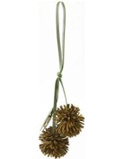 Resim Sığır Derisi Deri Çanta Çekicilik Çiçek Topu Kolye Lüks Moda 1 Adet 