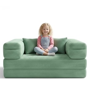 Resim foamly 140x70 cm Modüler Çocuk Koltuğu - Fonksiyonel Oyun Minderi ve Kanepe Tamamen Sünger 