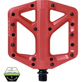 Resim Crank Brothers Pedal Stamp 1 Platform Pedal Kırmızı Sağ Sol / Bisiklet 