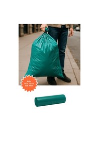 Resim Yeşil Rulo Çöp Poşeti 60x72 Cm 3x8 Adet Ev Mutfak İş Ofis Avantajlı Paket 