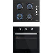 Resim Kumtel Siyah 2 Li Set (B66-SF2(MT) + KO-40TAHDF) 