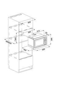 Resim Franke FMW 250 CR2 G BK 131.0391.304 25 L Mikrodalga Fırın 