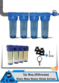 Resim Daire Bina Sayaç Girişi 10" İnc 4 Aşama Su Arıtma Ve Yumuşatma Sistemi (Filtresiz) 