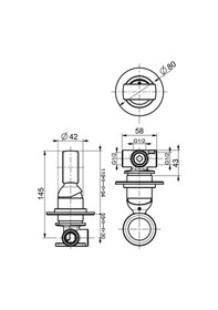 Resim İtalyan Webert Opera Ankastre Tek Kollu Duş Bataryası Krom 