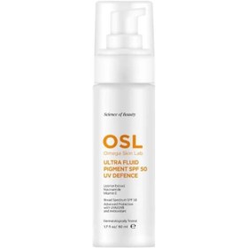 Resim OSL Omega Skin Lab Lekeli Ciltler İçin Spf 50 Güneş Koruyucu Krem - Ultrafluid Pigment Spf50 50ml 