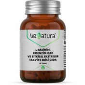 Resim VeNatura L-arjinin, Koenzim Q10 ve Bitkisel Ekstreler 60 Tablet 