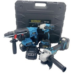 Resim Haktaş Hkt-409 Akülü Kırıcı/Delici-Taşlama-Somun Sıkma 3 Lü Set K 
