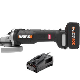 Resim WORX WX812.9C 20Volt 2.0Ah. 125mm Kömürsüz Profesyonel Tek Akülü Şarjlı Avuç Taşlama 