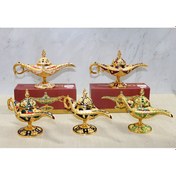 Resim Mineli Metal Alaaddin Lambası Model 5 