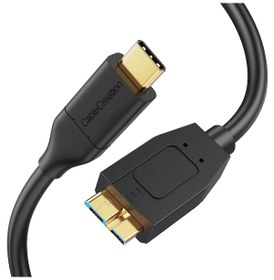 Resim CableCreation USB C Hard Drive Cable 1,2M USB 3.1 C to Micro B Ca 