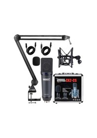 Resim Midex Cx2-q Pro Set Üst Seviye Condenser Stüdyo Ses Kayıt Mikrofonu Standı Seti 