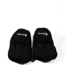 Resim Lotto Peluche 2025 Siyah Erkek Ev Ayakkabısı Panduf 