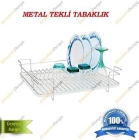 Resim Metal Damla Tabaklık Bulaşıklık 