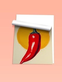Resim Zestia Çerçevesiz Poster, CHILLI Biber Tipografi Çizimi, Genç Odası Dekoru Poster No: 109576 21 x 30 