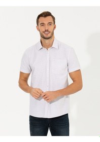 Resim Pierre Cardin Erkek Bej Kısa Kollu Gömlek 50252474-vr011 Bej 