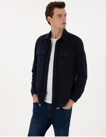 Resim Pierre Cardin Erkek Lacivert Gömlek Desenli 50316739-vr033 Lacivert 