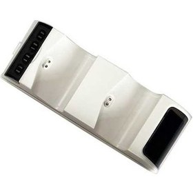 Resim Ankatek Yerleştirme Slim Şarj Şarj Ps4 Pro Işıklı Gamepad Kablosuz Denetleyici Cihazı Çift Beyaz / Rf 