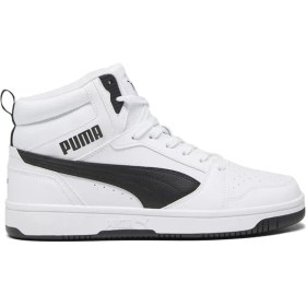 Resim Puma 392326 02 Rebound V6 Beyaz-Siyah Erkek Basketbol Ayakkabısı 