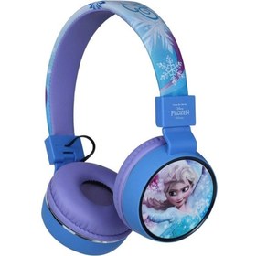 Resim Volkano DY-1006-FR Wireless Disney Frozen Bluetooth Kulak Üstü Çocuk Kulaklığı 